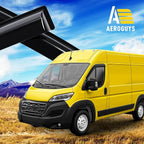 Extra Durable Window Deflectors Tape-On Window Visors Rain Guards Fit for Ram ProMaster 2014-2026, Sun Visors, Wind Vent for Shades, Exterior Car Accessories - 2 pcs. AG0907