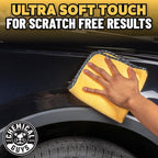 Automotive Microfiber Drying Chamois Gold 3 Pack Extra Absorbent Car Drying Cloths for Streak Free Paint Glass and Smooth Exterior Surfaces 24 x 16 Inches