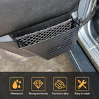 MAIKER Metal Rear Door Storage Box, Door Side Insert Organizer Box Pockets for 2007-2018 Jeep Wrangler JK 4 Door 2pcs(Black)