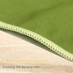 Microfiber Beach Towel, Quick Dry Travel Towel Large Sand Free Towel for Beach, Camping, Swim Pool, Gym, Sports& Yoga 71"x32", Palm Green