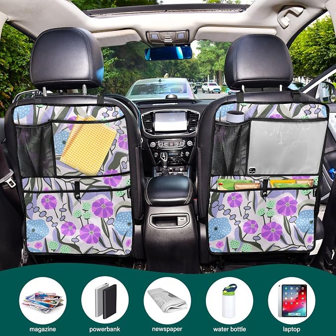 Kick Mats Backseat Protector with Anti Kick Design Offering Safety and Space for Backseat Essentials