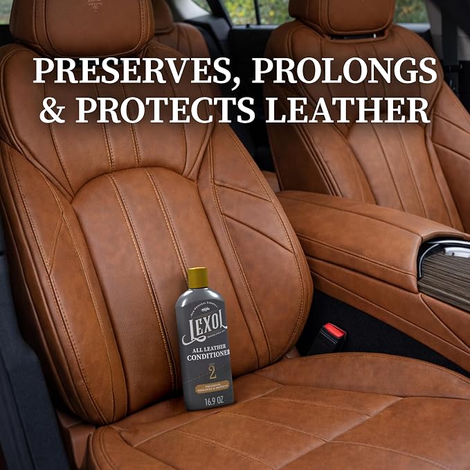 All Leather Conditioner for Car Seats and Interiors, Couches and Furniture, Shoes and Boots, Bags and Jackets, Baseball Gloves, Horse Saddles, 16.9 oz
