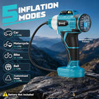 160PSI Cordless Tire Inflator Compatible with Makita 18V Battery, DC 12V Portable Air Compressor with Digital Pressure Gauge, 2X Faster Air Pump for Car, SUVs, Motor, Bike, Ball (Tool Only)