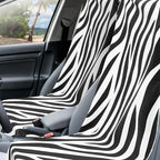 2 Pack Car Seat Towel Covers with Storage Bag, 63 x 32 Inch Universal Non Slip Waterproof Sweat Protector for Car Truck, Gym Swimming Running, Machine Washable (Zebra)