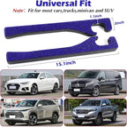Bling Blue Car Seat Gap Filler 2 Pack Handmade Crystal Rhinestone Diamond Blue Gap Filler for Car SUV Truck Blue Bling Car Accessories for Women(Blue)