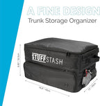 Golf Trunk Organizer for Car – Rigid, Won’t Collapse | Ventilated Shoe Compartment, Adjustable Dividers & Mesh Pockets | Golf Gift for Men & Women | Premium Car Trunk Storage Organizer