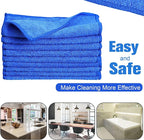 Cleaning Cloth Dry Erase Cloth Cleaning Rags Reasonable Kitchen Towels Microfiber Towels Cars Wash(6 x 6 Inch,Blue,30 Pcs)