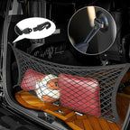 Double-Layer Trunk Cargo Elastic Net for SUV, 35"x11" Stretch to 65"x25" for Car Organizer Heavy Duty with Hooks