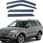 Tape On Window Visors Rain Guards Compatible with 2020-2025 Ford Explorer, Side Vent Visor Window Deflector Shade for Explorer 20-25,Rain Deflectors for Car Windows,Truck Accessories-4pcs