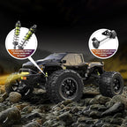 1/10 Brushless RC Cars, 50+ MPH, 4WD Trucks, Carbon Fiber, Ages 8+ | 60A ESC Monster Trucks, 3650 2650KV Brushless Motor, 3S LiPo, Gyro, CNC Central Differential, 11KG Metal Servo with 7075 Gear