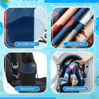Car Seat Towel Covers with Storage Bag, 63 x 32 Inch Universal Non Slip Waterproof Sweat Protector for Car Truck, Gym Swimming Running, Machine Washable(1 Pack,Multi National Parks 1)