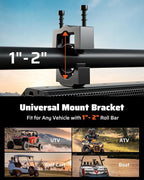25 Inch UTV Sound Bar, IP66 Waterproof Bluetooth Golf Cart Sound Bar, ATV SoundBar with RGB Lighting, Amplified Powersports SXS SoundBar, UTV Speakers Compatible with Polaris RZR Can-Am
