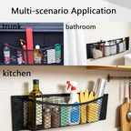 2PCS Car Cargo Net with Adhesive Tape,Storage Mesh Pocket(9.8×31.4in)