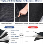 Dog Car Seat Cover - Hard Bottom Backseat Extender, Black | Back Seat, Waterproof Hammock, Thick Sponge, Supports 400 lbs, Seat Protector, Pets, Cars, SUVs, Trucks