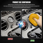 Car Cleaning Gel Clean Putty, Reusable Car Interior Cleaner Slime, Auto Detail Cleaning Soft Rubber Supplies, Universal Multi-Functional Cleaning Tool Accessories for Men Women (Orange)