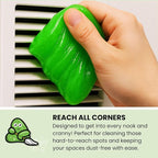Car Cleaning Gel Putty - 12 Pack Apple Scented Interior Detailing Tool for Cup Holder, Air Vent & Keyboard - Reusable Auto Detailing Accessories - Dust Remover Goop - Gifts for Men Women