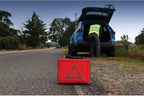 E00014 44 pc. Premium Roadside Assistance Kit, Featuring Vortex 12V Digital Tire Inflator, Booster Cables, Tow Rope, Shovel, First Aid Kit, Safety Triangles, Tool Kit and Case