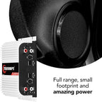 TS 400x4 400 watts RMS 4 Channels Full Range Car Audio Amplifier, 2 Bridged Channels, RCA Input Class D, Output Power, Multichannel Amplifier System, Small - TS400X4