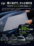 2-Pack Twist Pile Microfiber Car Drying Towel Gray 20 x 24 in | Ultra Absorbent, Scratch-Free, Lint-Free, Streak-Free Finish, Machine Washable