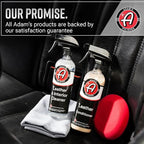 Adam's Polishes Leather Care Kit - Leather Cleaner & Conditioner Car Cleaning Supplies | UV Protection for Interior Accessories Steering Wheel Seat Dash Vinyl Shoe Polish Jacket