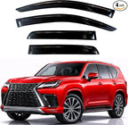 KPY Rain Guards Fit for 2022-2026 Lexus LX500d LX600 J310, Out-Channel Window Visors Vent Wind Deflectors 4PC, Car Accessories for 22-26 Lexus LX Series