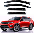 KPY Rain Guards Fit for 2021-2026 Jeep Grand Cherokee L, Out-Channel Window Visors Vent Wind Deflectors 4PC, Car Accessories for 21-26 Grand Cherokee L (Cherokee L Only)