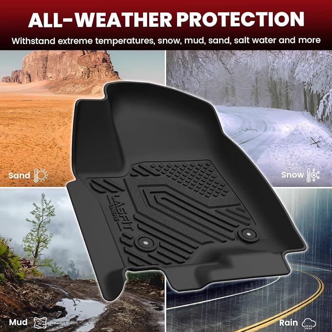 Floor Mats 2021-2026 & Only 8 Seats (Not for 7/9 Seats) for Chevrolet Chevy Tahoe/GMC Yukon (Only Yukon, Not Fit Yukon XL)/Cadillac Escalade (Only Escalade, Not Fit Escalade ESV)