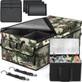 Trunk Organizer with Cooler For SUV Car Trunk, Foldable Storage, Car Accessories for Women Men, Collapsible Bag, 600D Oxford, Non Slip Bottom, Straps, Soft Cover (105L)