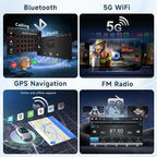 5Ghz WiFi Android 15 Car Stereo for Suzuki SX4 2006-2013 with Wireless Carplay Android Auto, 9 Inch Touch Screen Android Radio Support GPS/Bluetooth/FM/SWC/Backup Camera 2G+64G