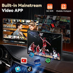 11.3" Wireless Carplay Screen for Car with N-etflix/YouTube/TikTok, Upgraded A-pple CarPlay & Android Auto Screen,Portable AI Magic Box with Backup Camera/Navigation/Voice Control,for All Vehicles