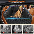 900D Heavy Duty Scratch Proof Dog Car Seat Cover for Pets 100% Waterproof Seat Cover Hammock Nonslip Durable Soft Back Seat Covers for Cars and SUVs