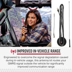 Cobra GMRS Road Trip Antenna Full Kit with Accessories for Vehicle Use - in-Vehicle GMRS Antenna Kit for GMRS Mobile and Handheld Radios, Improved Range and Mobile Capability