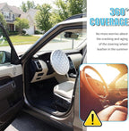 Car Steering Wheel Cover for Sun Shade,Foldable Car Wheel Cover for Heat Insulation & Sun Protection,Universal Steering Wheels Covers Cars Accessories Fit for 15.75" Wheels