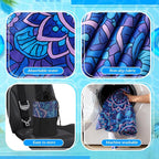 Car Seat Towel Covers with Storage Bag, 63 x 32 Inch Universal Non Slip Waterproof Sweat Protector for Car Truck, Gym Swimming Running, Machine Washable(2 Pack,Mandala)