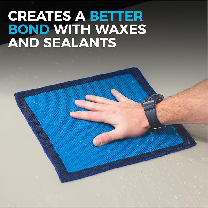 Ultra Clay Towel - Clay Bar Results in Minutes, Smooth Paint Fast, Enhance Gloss & Wax Bond (12"x12")