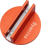 Car Aluminum Grooved Magnetic Jack Pad,Jack Pad Weld Frame Rail Adapter,Orange