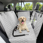 Dog Car Seat Cover, Heavy Durable Dog Seat Cover for Back Seat, 100% Waterproof Scratch Proof Nonslip Dog Hammock for Car with Side Flap, Pet Back Seat Covers Large 60" W x 64" L