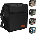 Waterproof Car Trash Can with Lid — Sealed Auto Garbage Bin
