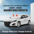 Windshield Sunshade Compatible for Nissan Altima 2019-2024 2025 2026, Sun Visor for Front Windshield & Window Sun Shade Cover, UV Heat Blocker & Protector, Car Accessories