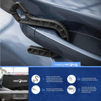 Rear Windshield Cover for Ice and Snow, For SUVs and Trucks - Rear Window Cover to Reduce Scraping, Elastic to Conform to Vehicle's Shape - Secure Hooks for Snug Fit - Black, 59 x 20 Inches