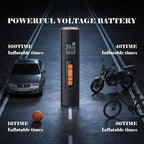 Tire Inflator Portable Air Compressor, 5X Faster 150 PSI Portable Tire Inflator for Car, Built-in Magnetic Storage, Auto Shut-Off Cordless Air Pump, LED Light for Cars, Motor, Bikes