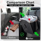 Foldable Car Trash Can, Collapsible Garbage Bin for Automotive, Hanging Waterproof Leakproof Storage Bag, 3.9 Gallon