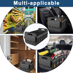 Trunk Organziers and Storage with Reinforced Handles,Car Accessories for Women/Men 50L Waterproof Polyester Trunk Organzier for Car/SUV/Minivan/Truck(Medium,Charcoal)