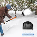 5-in-1 Extendable Snow Shovel and Ice Scraper for Car, 31"-40" Snow Brush with Squeegee, Pivoting Brush Head & Foam Grip for Windshield, Truck, SUV