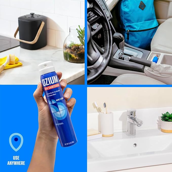 Air Sanitizer Spray - Room Odor Eliminator for Home, Car, and Office - Citrus Air Cleaner - 3.5 oz - 2 Pack
