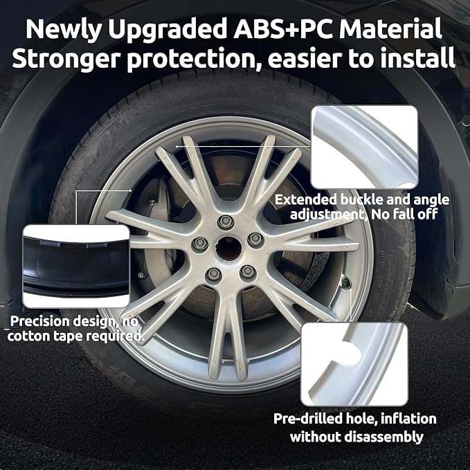 Wheel Rim Protector for Tesla Model Y Gemini 19 inch Apollo Wheels 2020-2024 Model Y Accessories All-in-one Car Tire Trim Rings Rim Case Hubcaps Wheel Cover