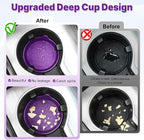 Car Cup Holder Coaster, Silicone Cup Holder Insert, Universal Non-Slip Cup Holders, Car Accessories Interior for Women and Man 4 Pack Purple
