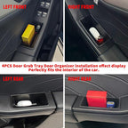 Door Side Storage Box For Ford Escape 2020 2021 2022 2023 2024 2025 2026 Accessories Door Pocket Handle Protector Insertion Tray Organizer (4PCS/set Front rear door storage box)