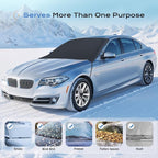 Coverado Windshield Cover for Ice and Snow, Duable 600D Oxford Fabric Waterproof Heavy Duty, Winter Windshield Frost Protector for Most Cars, SUVs, Trucks, Medium (67' x47'')