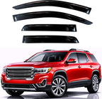 KPY Rain Guards Fit for 2017-2023 GMC Acadia, Out-Channel Window Visors Vent Wind Deflectors 4PC, Car Accessories for 17-23 Acadia